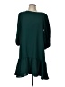 DKNY 100% Polyester Solid Green Casual Dress Size 12 - photo 1