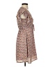 Monteau 100% Polyester Paisley Tan Casual Dress Size XS - photo 4