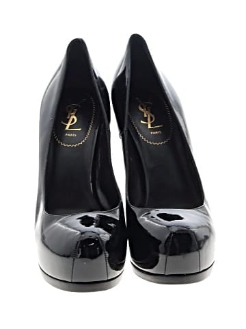 Yves Saint Laurent Patent Leather Tribtoo Pumps (view 2)