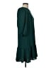 DKNY 100% Polyester Solid Green Casual Dress Size 12 - photo 4