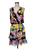 Parker 100% Polyester Print Pink Cocktail Dress Size M - photo 1