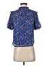 Ann Taylor LOFT 100% Polyester Blue Short Sleeve Blouse Size XS (petite) - photo 1