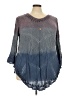GreaterGood Blue 3/4 Sleeve Blouse Size 3X - photo 1
