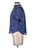 Ann Taylor LOFT 100% Polyester Blue Short Sleeve Blouse Size XS (petite) - photo 5