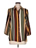 Sami & JO 100% Polyester Stripes Yellow 3/4 Sleeve Blouse Size M - photo 1