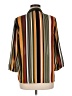 Sami & JO 100% Polyester Stripes Yellow 3/4 Sleeve Blouse Size M - photo 2