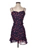 Aqua 100% Polyester Floral Blue Cocktail Dress Size XS - photo 1