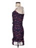 Aqua 100% Polyester Floral Blue Cocktail Dress Size XS - photo 5