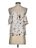 Lush 100% Polyester White Sleeveless Blouse Size S - photo 2