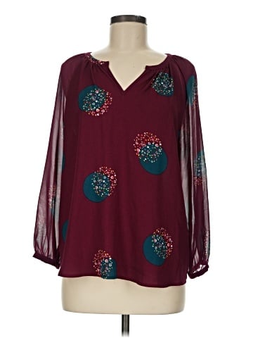 Kaari Blue 3/4 Sleeve Blouse (view 1)