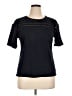 Talbots 100% Cotton Black Short Sleeve Top Size XL - photo 1