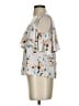 Lush 100% Polyester White Sleeveless Blouse Size S - photo 5