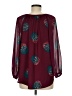 Kaari Blue 100% Polyester Burgundy 3/4 Sleeve Blouse Size M - photo 2