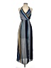 Monteau 100% Polyester Stripes Blue Casual Dress Size S - photo 1