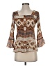 Serenade Brown 3/4 Sleeve Blouse Size S - photo 1