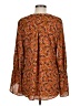 CAbi 100% Polyester Brown Long Sleeve Blouse Size M - photo 2