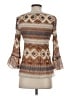 Serenade Brown 3/4 Sleeve Blouse Size S - photo 2