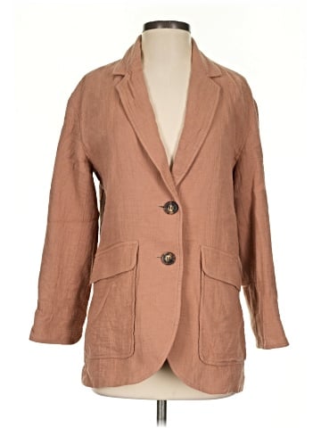 Madewell Cotton-Linen Relaxed Larsen Blazer (view 1)