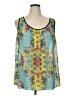 a.n.a. A New Approach 100% Polyester Teal Sleeveless Blouse Size 1X - photo 1