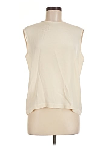 Perry Ellis Sleeveless Silk Top (view 1)