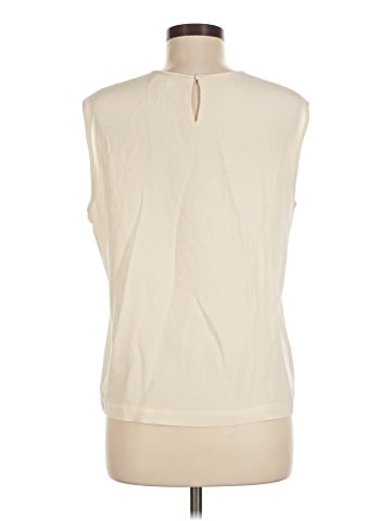 Perry Ellis Sleeveless Silk Top (view 2)