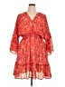 Assorted Brands Paisley Red Cocktail Dress Size XL - photo 1