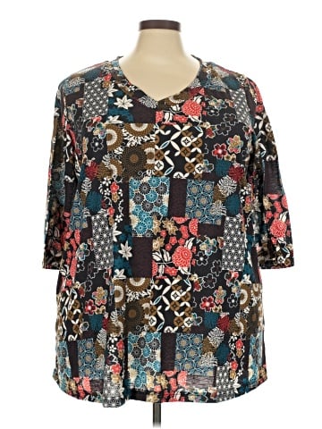 Woman Within 3/4 Sleeve T-Shirt (view 1)