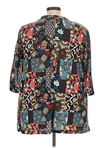 Woman Within 3/4 Sleeve T-Shirt (view 2)