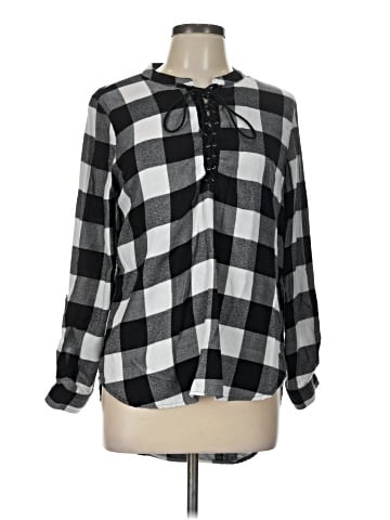 Pink Rose Long Sleeve Blouse (view 1)