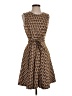 Hutch Print Brown Casual Dress Size S - photo 1