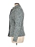J. McLaughlin Animal Print Blue Jacket Size 14 - photo 5