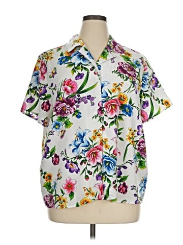 Susan Graver Short Sleeve Blouse (view 1)