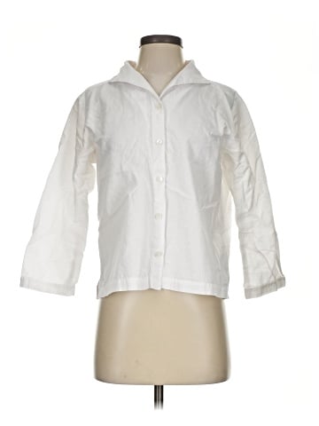 Eileen Fisher 3/4 Sleeve Button-Down Shirt (view 1)