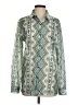 Assorted Brands Paisley Green Long Sleeve Blouse Size S - photo 1