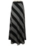 Roz & Ali Stripes Gray Casual Skirt Size S - photo 2