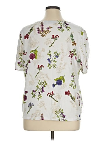 Susan Graver Short Sleeve Blouse (view 2)
