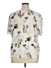 Susan Graver White Short Sleeve Blouse Size 1X - photo 2