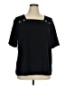 D&Co. Black Short Sleeve Top Size 1X - photo 1