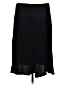 Nina Leonard Solid Black Casual Skirt Size L - photo 1