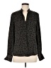 David Lerner Animal Print Gray Long Sleeve Blouse Size M - photo 1