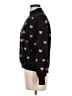 Unbranded 100% Polyester Hearts Black Turtleneck Sweater Size M - photo 5