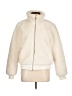 Ann Taylor LOFT 100% Polyester Solid Ivory Faux Fur Jacket Size L - photo 1