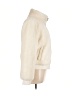 Ann Taylor LOFT 100% Polyester Solid Ivory Faux Fur Jacket Size L - photo 4