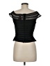 JS Collections Black Short Sleeve Top Size 6 - photo 2