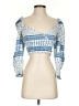 Zara Blue 3/4 Sleeve Blouse Size XS - photo 1