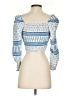 Zara Blue 3/4 Sleeve Blouse Size XS - photo 2