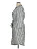 Mlle Gabrielle Stripes Gray Casual Dress Size XL - photo 5