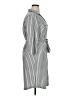 Mlle Gabrielle Stripes Gray Casual Dress Size XL - photo 4