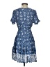 Shein 100% Rayon Paisley Blue Cocktail Dress Size XS - photo 2