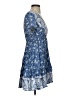 Shein 100% Rayon Paisley Blue Cocktail Dress Size XS - photo 4